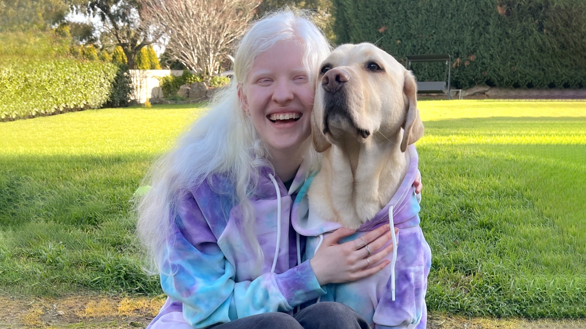 Alana Tiller and her guide dog